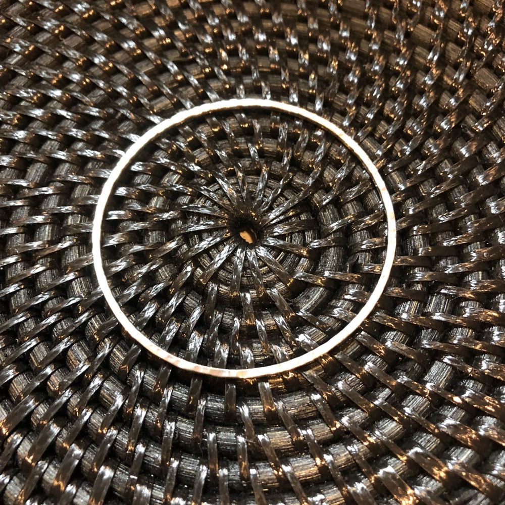 SS Hammered Bangle Bracelet Sterling Silver